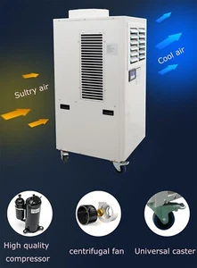 220V Industrial Air Conditioner 20400 Btu/h Louver Mobile Outdoor Cooling Aircon - Picture 1 of 24