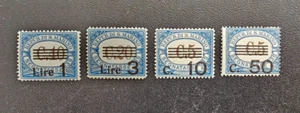 4 Francobolli Repubblica San Marino Segnatasse Soprastampati Anno 1940 ** - Foto 1 di 2