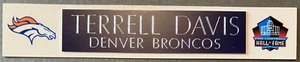 TERRELL DAVIS   DENVER BRONCOS   ENGRAVED/SUBLIMATION NAME PLATE - Picture 1 of 1