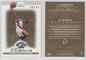 2007-08 Topps Triple Threads Gold /33 Josh Howard #19