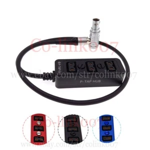 12V Movcam 1B 3pin to 3 Port D-tap Power Splitter Cable P-tap Splitter Adapter - Picture 1 of 11