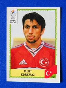 PANINI EURO 2000 FIGURE - NO. 151 - MERT KORKMAZ - TURKIYE - new 