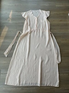 Antique 1930s Plus Size Peach Slip Dress  - Picture 1 of 10