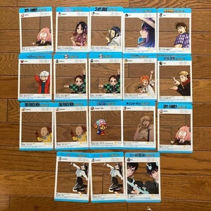 Shonen Jump Set of 18 Clear Card Sheet Natsucomi Promo Chainsaw Man - Picture 1 of 17