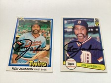 RON JACKSON AUTOGRAPHED Signed Baseball Card  DONRUSS YOU PICK 1981-82