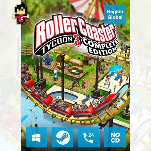 RollerCoaster Tycoon 3 Complete Edition for PC Game Steam Key Region Free - Image 1 of 1