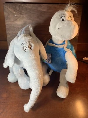 Dr. Seuss Horton Hears A Who And Yertle The Turtle Plush Lot Of 2 - image 1 of 4