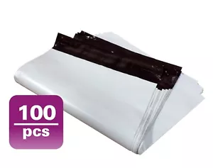 100 Stck. 19X24 M8 WEISS POLY VERSANDTASCHEN VERSANDUMSCHLÄGE PLASTIKTÜTEN 100#M8 - Bild 1 von 5