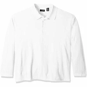 UltraClubs Mädchen Big ULTC-8542 - Langarm Whisper Piqu Polo, weiß XXX 3XL - Bild 1 von 1