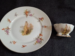 Rosenthal Teller + Ablage Beilage Schälchen Sanssouci um 1907 Set 2 sehr RAR!! - Bild 1 von 11