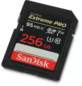 Scheda SD SanDisk 256GB Extreme PRO 95MB/s SDXC UHS-I V30 4K U3 Classe 10 - Foto 1 di 10