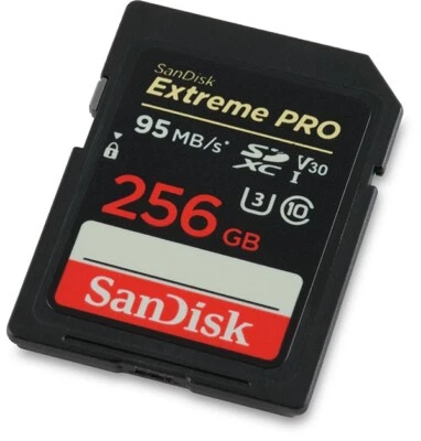 SanDisk 256GB Extreme PRO 95MB/s SDXC UHS-I V30 4K U3 Class 10 SD Card - Image 1 of 4