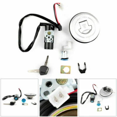 Juego de llaves de bloqueo de tapa de gas combustible interruptor de encendido para Honda CBR125R/RS CBR125RW 05-10 FD Foto 1 de 4