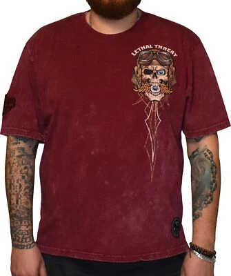 Camiseta roja manga corta Lethal Threat VV Eye for an Eye para hombre Foto 1 de 2