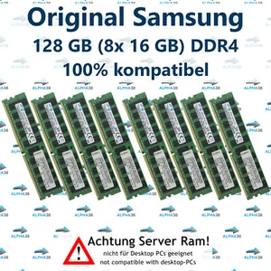128 GB (8x 16 GB) Rdimm DDR4-2133 Supermicro 1028TP-DC0FR 1028TP-DC0R Server RAM - Picture 1 of 1