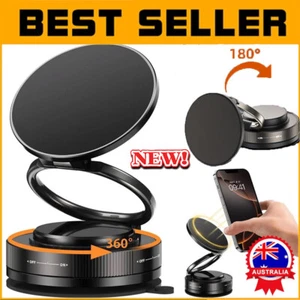 2025 Vacuum Magnetic Suction Cup Phone Holder Car Mount Foldable 360° Stand CW - Picture 1 of 17