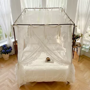 mosquito net lace decoration princess style netting for bed canopy dust proof - Picture 1 of 22