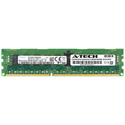8GB DDR3 PC3L-12800R RDIMM Supermicro MEM-DR380L-SL14-ER16 Equivalent Memory RAM - Image 1 of 2