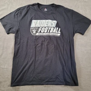 Raiders 2019 Season Majestic schwarz Herren Kurzarm Grafik TEE T-Shirt - Bild 1 von 7