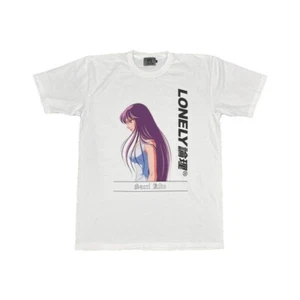 lonely logic Saint Seiya collaboration T-shirt Athena Kido Saori JP Limited - Picture 1 of 2