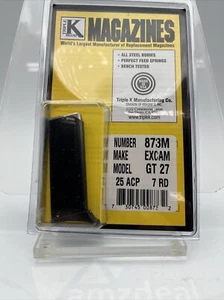 EXCAM Magazine Mag for Model GT27 GT 27 .25 25 ACP Auto 7 Rd Blued Clip Pistol - Picture 1 of 10