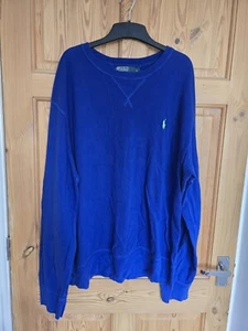 Camiseta Top Para Hombre Ralph Lauren Azul Real Manga Larga Talla L - Imagen 1 de 2