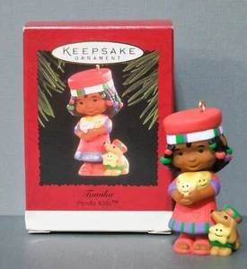 Vintage Hallmark Keepsake ornamento artigianale Tamika 1996 NOS - Foto 1 di 5