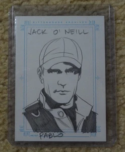 2001 Stargate SG 1 Sketch Card of Jack O'Neill by Pablo Raimondi - Picture 1 of 2