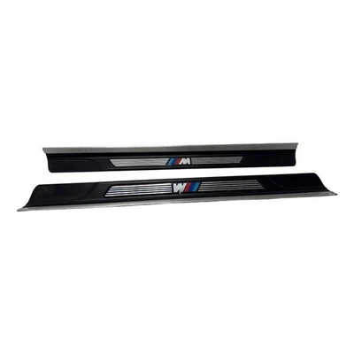 BMW 3 SERIES DOOR SEAL COVER COUPE E46 2003-2007 M SPORT KICK PLATES PAIR - Image 1 of 4