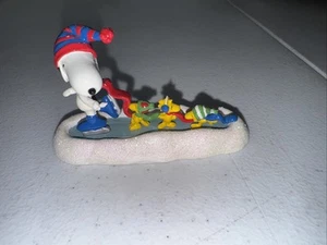 Dept 56 Christmas PEANUTS Village SNOOPY'S SKATING WALTZ Woodstock - Picture 1 of 5