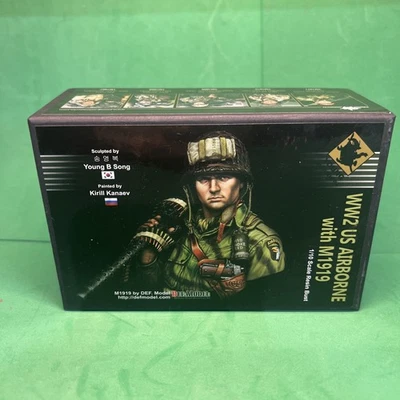Young Miniatures YM1873 1/10 Resin Bust US Airborne with M1919 - Image 1 of 4
