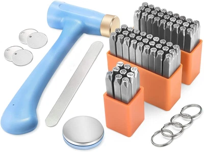 Timbri in Metallo Con Lettere E Numeri 63PCS, 3Mm Punzone per Metallo, Punzoni p - Immagine 1 di 4