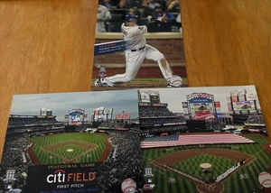 Menge 3 8x10 Hochglanz Farbfotos 2009 Mets Eröffnungstag Eröffnung Spiel Citifield - Bild 1 von 4