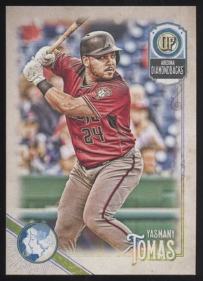 2018 Topps 吉普赛女王 #179 Yasmany Tomas GQ 徽标交换 Diamondbacks — 第 1/2 张图片