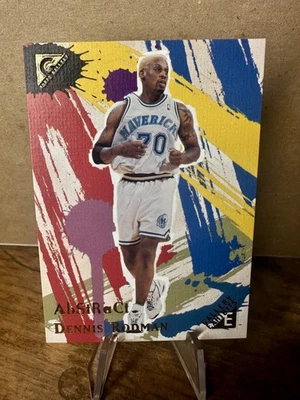 2000 Topps Gallery Exhibits Abstract Dennis Rodman #GE10 Mavericks Bulls Spurs - Image 1 of 4