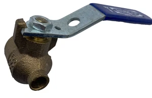 NIBCO 1/4" BRONZE BALL VALVE, SOLDER 150 SWP 600 WOG NEW MADE IN USA 🎯 - Picture 1 of 6