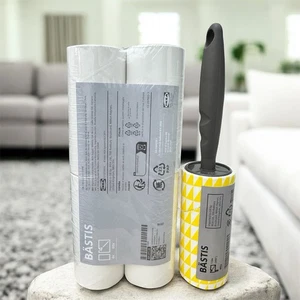 IKEA BÄSTIS Fusselroller grau + 4 Nachfüllpackungen - Tierhaarentferner, bester Fusselroller UK - Bild 1 von 3