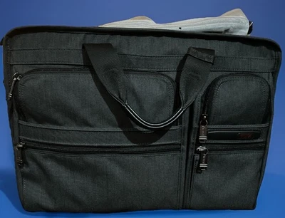 Tumi 17.5” Compact Large Screen Laptop Brief - CHARCOAL GREY New With tag - Image 1 of 3