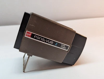 Vintage GAF Pana-Vue 2 Lighted 2x2 Slide Viewer Works Tested 4.5 x 4 Inch - Image 1 of 4