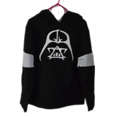 Star Wars Boys Darth Vader Hoodie Black White Pullover Sweatshirt Size L (7)... - Image 1 of 4