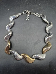 Vintage Givenchy Halskette silber & goldfarben verstellbar Länge - Bild 1 von 9