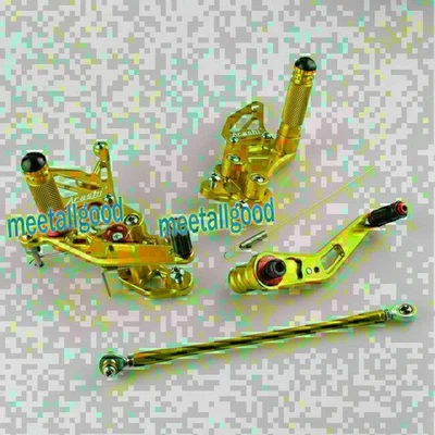 Rearset Rear Set Footpegs for Suzuki 2008 09 2010 GSXR 600  750 Adjustable - Imagem 1 de 4