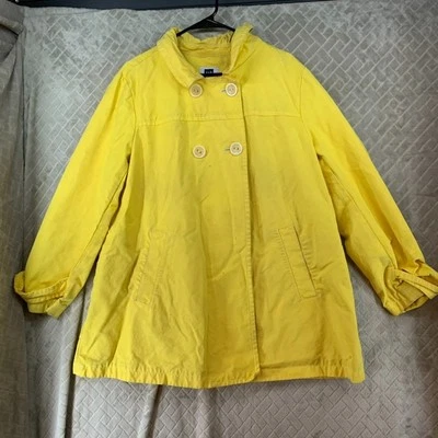 Chaqueta de Lona Gap XL Amarilla Línea A Doble Pecho Ligera Primavera Foto 1 de 4