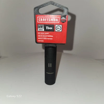 CRAFTSMAN 11mm 6 Point 3/8 Inch Drive Deep Impact Socket CMMT15900 NOS - Image 1 of 4