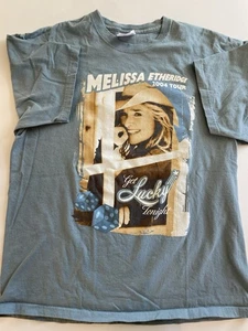 Vintage Melissa Etheridge Shirt Get Lucky Tonight Tour 2004 Large - Picture 1 of 5