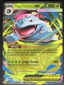 Mega Venusaur ex 003/132 Mega Evolution Pokemon Karte TCG NM - Bild 1 von 2