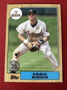 Craig Biggio 2022 Topps Update  1987 Topps 35 year anniversary - Picture 1 of 2