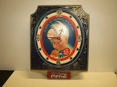 Vintage Coca-Cola Coke Sprite Boy Clock Retro 1970's NOS Mint - Image 1 of 3