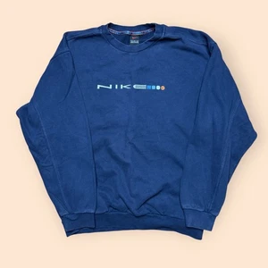 Sudadera de Colección Nike Años 90 Cuello Redondo Para Hombre Grande Azul De Colección Años 90 - Imagen 1 de 4