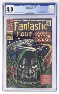 Fantastic Four #57 CGC 4,0 en muy buen estado (1966) Marvel, Dr. Doom, Silver Surfer & Inhumans - Imagen 1 de 3